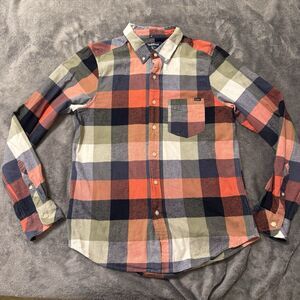 Chubbies Shirt‎ Mens Large Brushed Flannel Checkered Midweight Slim Fit Comfort